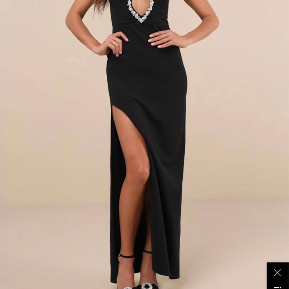 Elegant Black Lulus Evening Dress